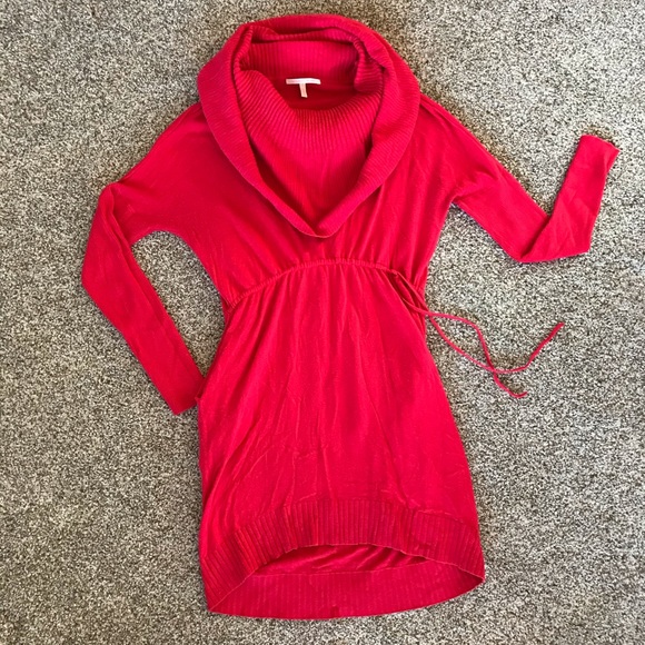 Red Multi Way Tunic Sweater - Picture 1 of 15